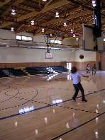 Shooting Hoops in the Gym